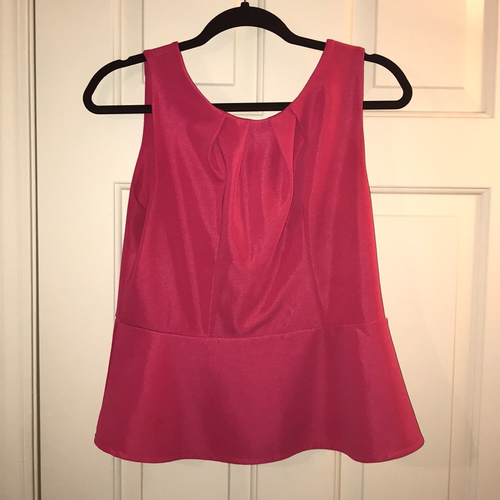 Peplum Bright Pink Top